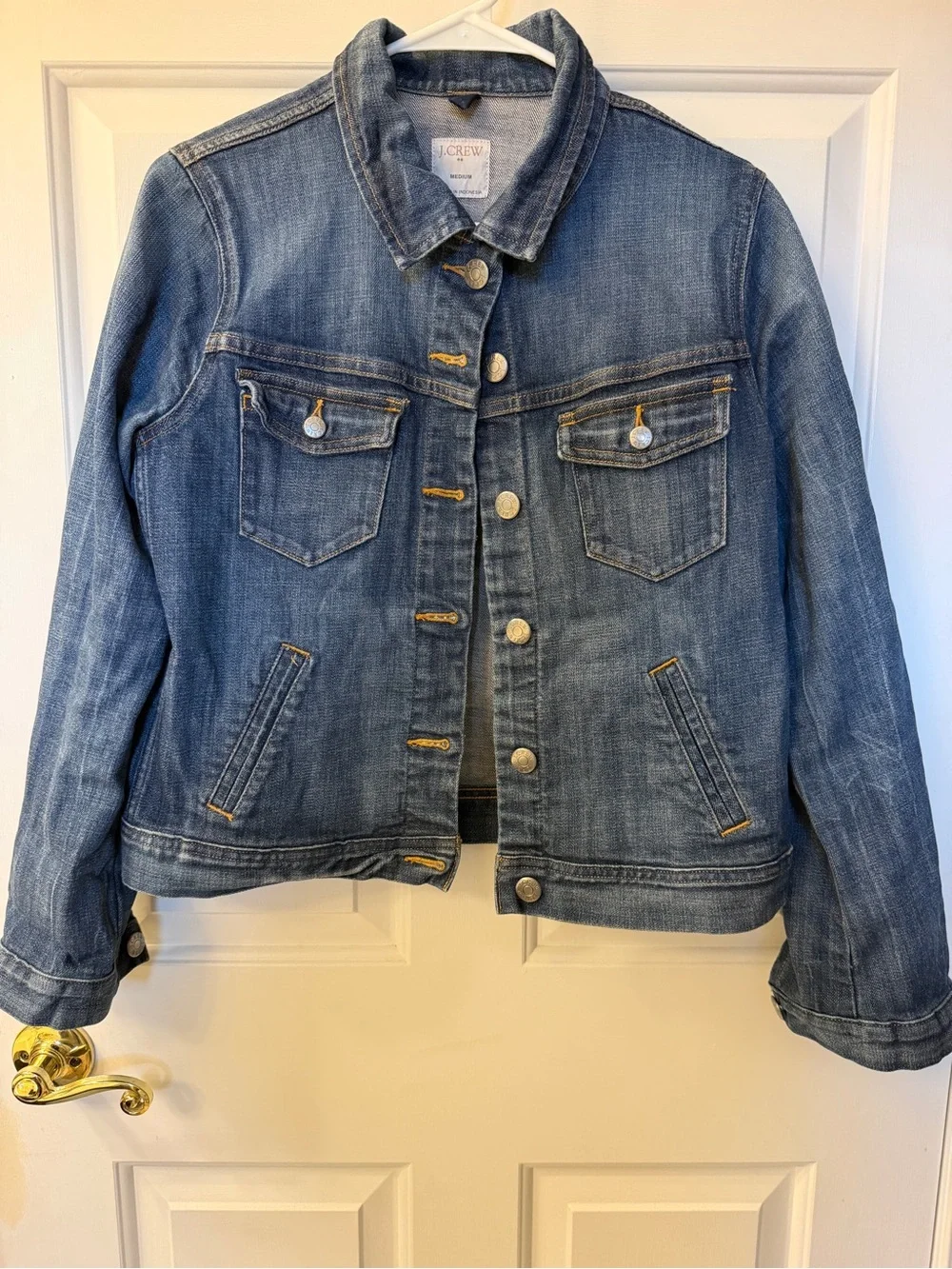 J. Crew Vintage-Style Medium Blue Denim Jacket